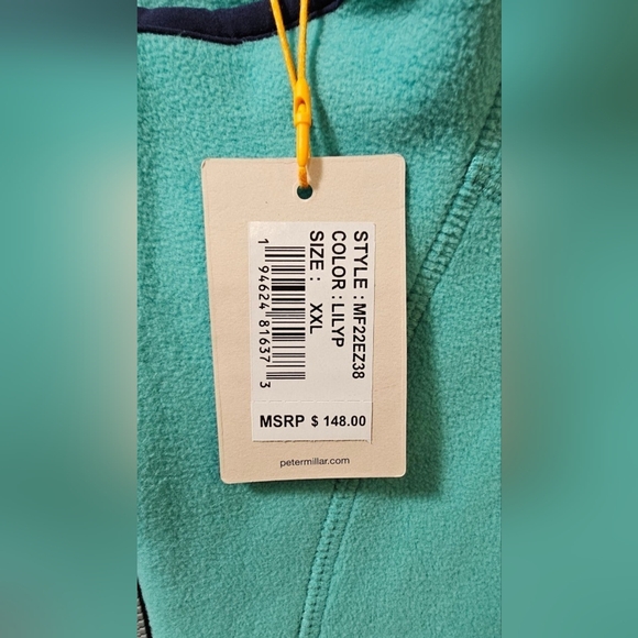 Peter Millar Thermal Flow Half Zip Micro Fleece Green Men's Size XXL - Picture 12 of 12